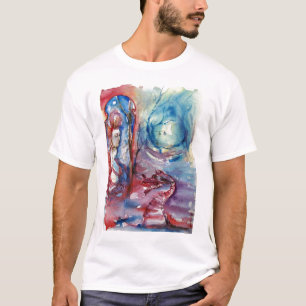 T-shirts MORGANA LE FAY E DRAGÃO DO LAGO Watercolor