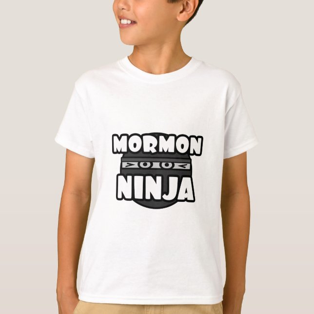 T-shirts Mormon Ninja (Frente)