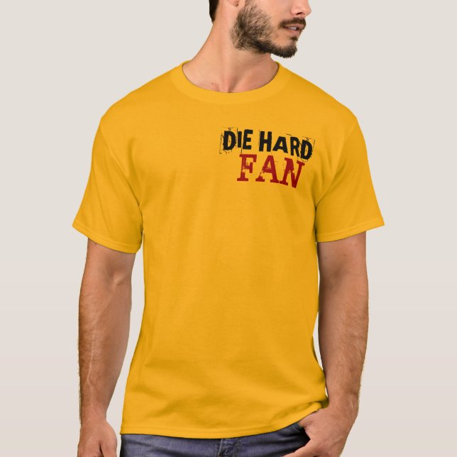 T-shirts Morre o fã duro (Frente)