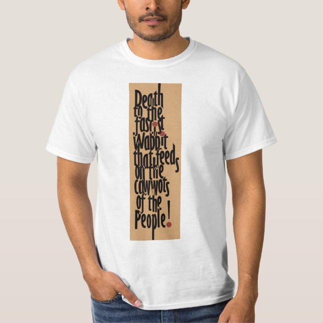 T-shirts Morte ao Wabbit fascista (Frente)