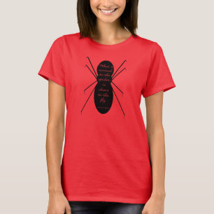 T-shirts Morticia Addams e a aranha