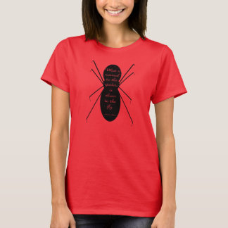 T-shirts Morticia Addams e a aranha