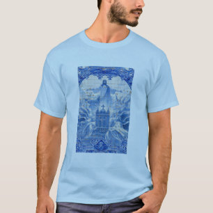 T-shirts Mosaico azulejo azul de Jesus, Portugal