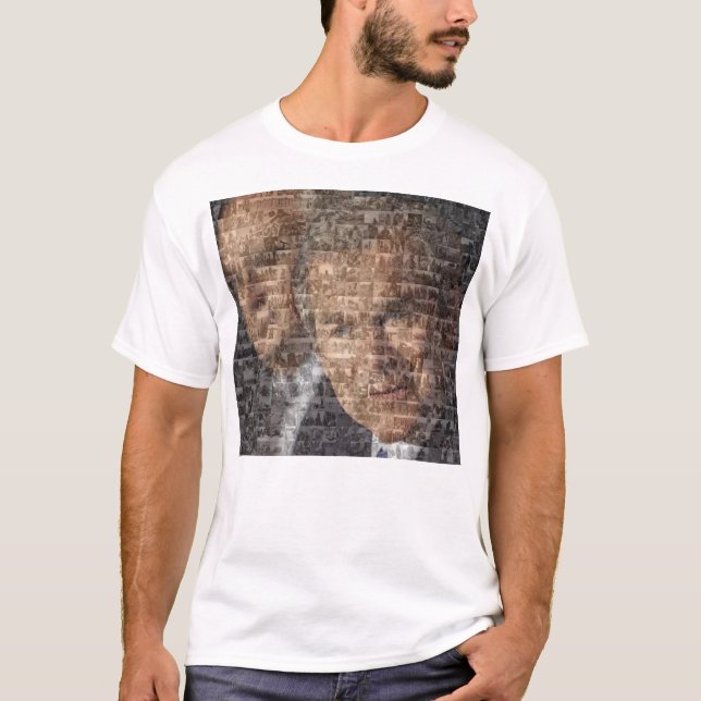 T-shirts Mosaico de George Bush Darfur (Frente)