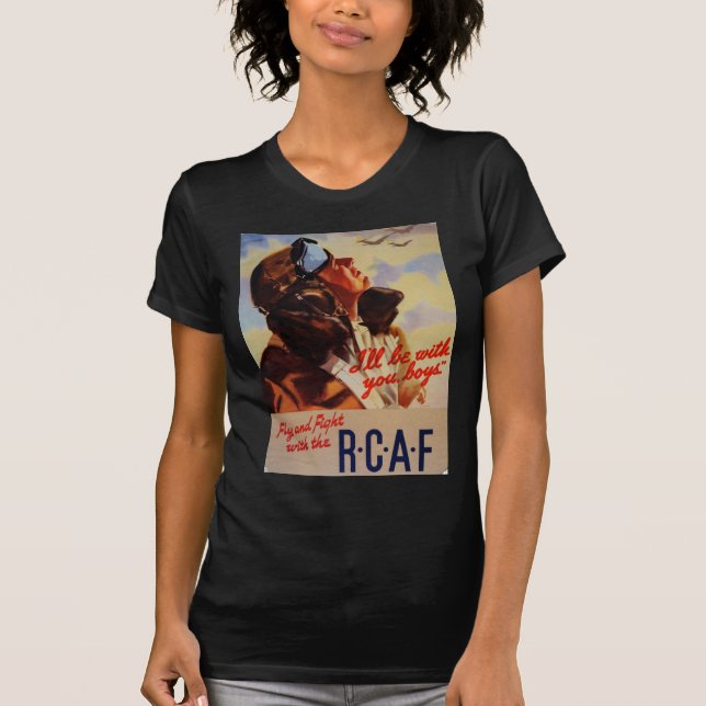 T-shirts Mosca e luta com a RCAF (Frente)