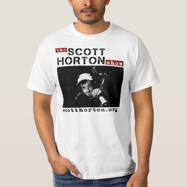 T-shirts Mostra de Scott Horton (Frente)