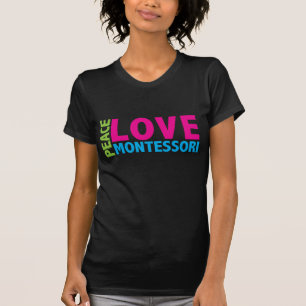 T-shirts Mostre seu amor de Montessori com esta grande