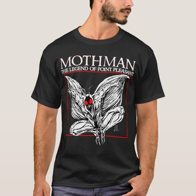 T-shirts Mothman: A legenda do ponto agradável (Frente)