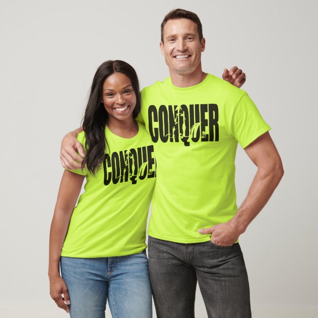 T-shirts Motivação da WOD - CONQUER (Unissex)