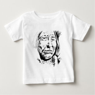 T-shirts Motivação do desenho de tinta principal indiano
