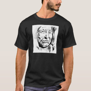 T-shirts Motivação do desenho de tinta principal indiano