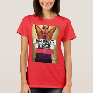 T-shirts Motivação do Workout - As Melhorias Começam Com "I