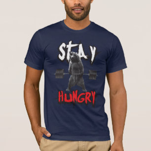 T-shirts Motivação do Workout - Fique com fome