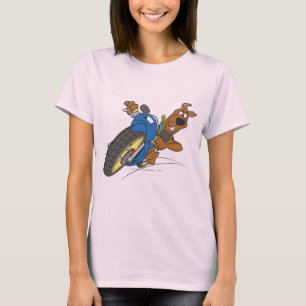 T-shirts Motocicleta da equitação de Scooby-Doo