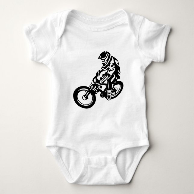 T-shirts motociclista descida (Frente)