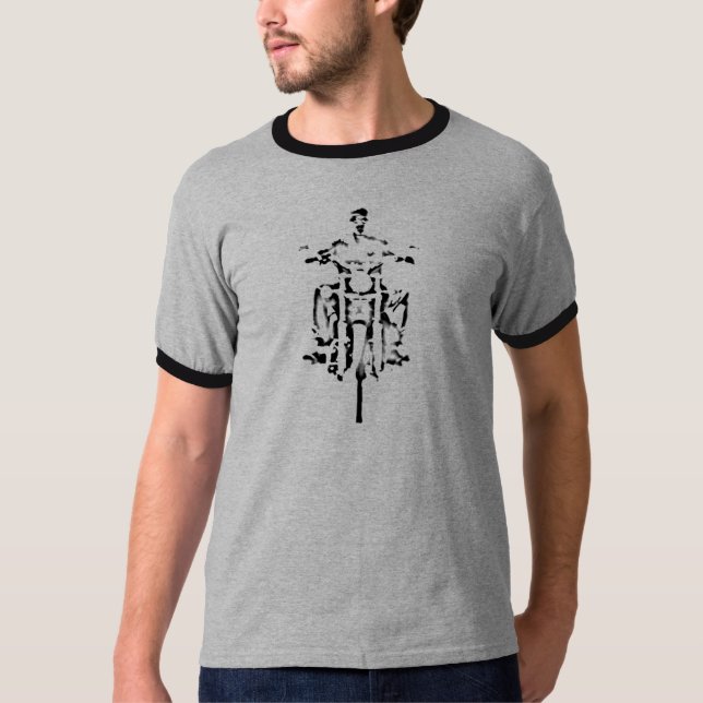 T-shirts Motociclista foragido (Frente)
