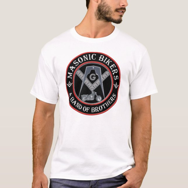 T-shirts Motociclistas maçónicos (Frente)