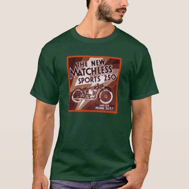 T-shirts Motociclo sem fósforos 250 (Frente)