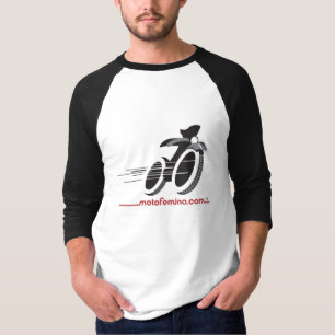 T-shirts MotoFemina 3/4 de Raglan da Capa