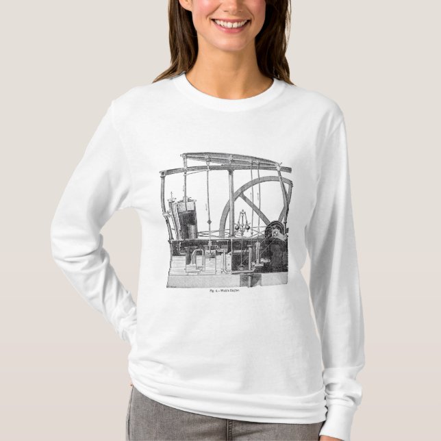 T-shirts Motor de vapor (Frente)