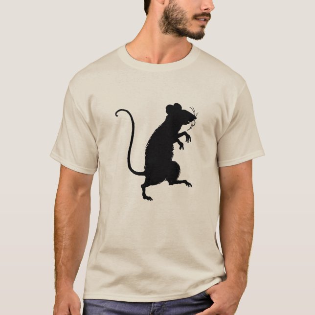T-shirts Mouse silhouette (Frente)