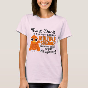 T-shirts MS louco da esclerose múltipla da filha do