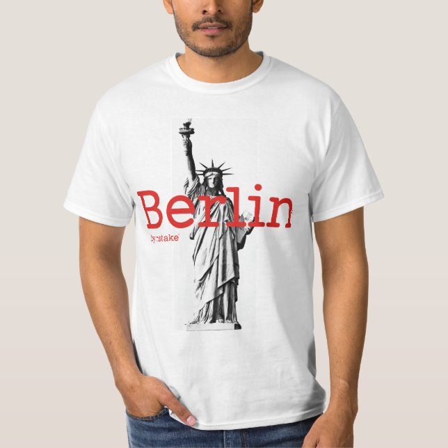 T-shirts Mstake de Berlim & de New York (Frente)
