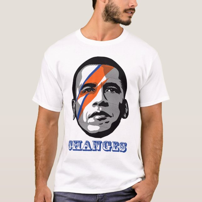 T-shirts Mudanças de OBAMA (Frente)