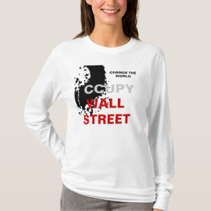 T-SHIRTS MUDE A RUA MUNDIAL DE PAREDE OCCUPY