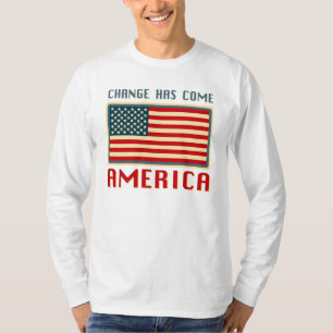 T-shirts Mude veio a América Obama