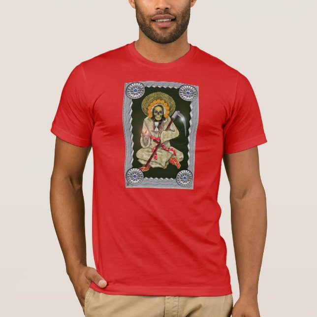 T-shirts muerte do papai noel (ouro) (Frente)