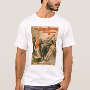 T-shirts Mulher alta de RollersDunking no poster da cerveja