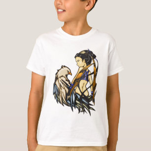 T-shirts Mulher asiática e Eagle do guerreiro