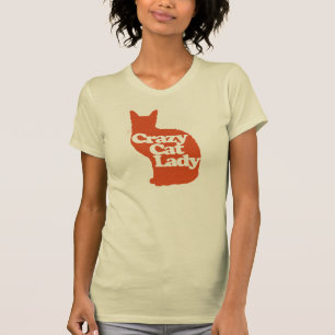 T-shirts Mulher de gato louca
