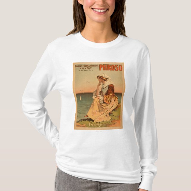T-shirts Mulher de Phroso no poster teatral da praia (Frente)
