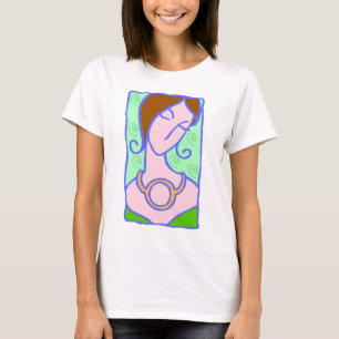T-shirts Mulher de Touro dos anos 20 com símbolo verde