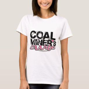 T-shirts mulher do mineiro de carvão