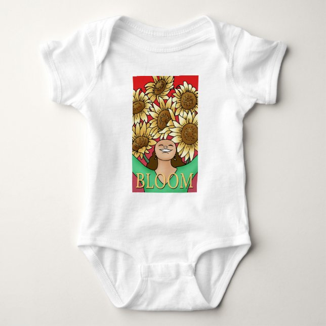 T-shirts Mulher Girassol -- Floresça! (Frente)