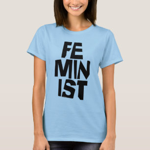T-shirts Mulher igual imitaçãoa da menina fêmea feminista