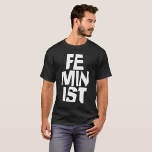 T-shirts Mulher igual imitaçãoa da menina fêmea feminista