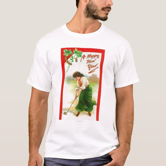 T-shirts Mulher irlandesa aproximadamente para bater o (Frente)