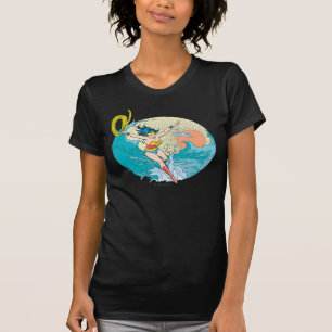 T-shirts Mulher Maravilha Céu do Oceano
