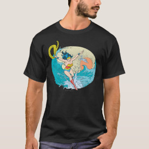 T-shirts Mulher Maravilha Céu do Oceano