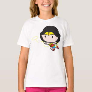 T-shirts Mulher Maravilha De Chibi De Dois Lados