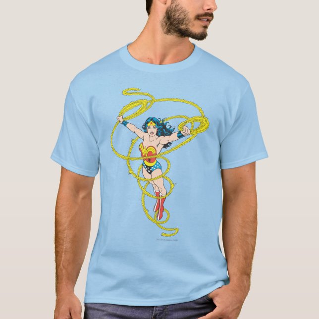 T-shirts Mulher-Maravilha em Laço (Frente)