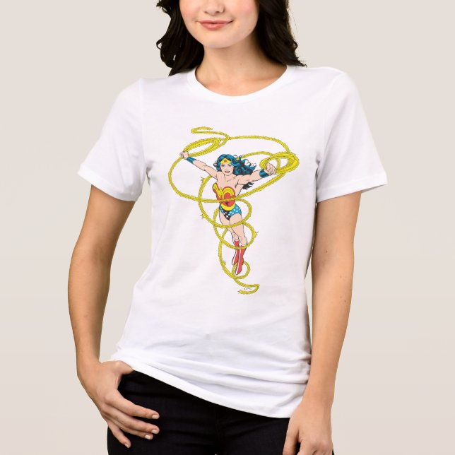 T-shirts Mulher-Maravilha em Laço (Frente)