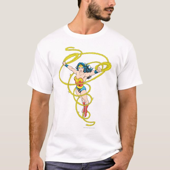 T-shirts Mulher-Maravilha em Laço (Frente)