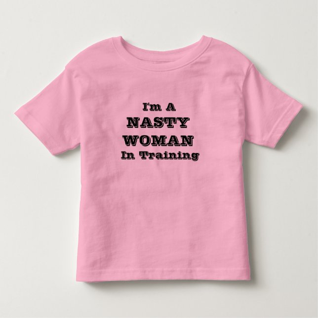 T-shirts MULHER NASTY Treinando Vestuário Para Bebês (Frente)