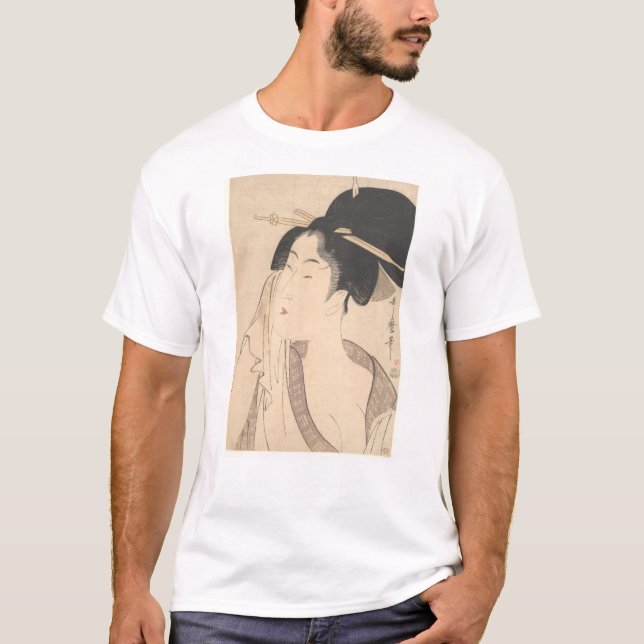 T-shirts Mulher que relaxa após seu banho (Frente)
