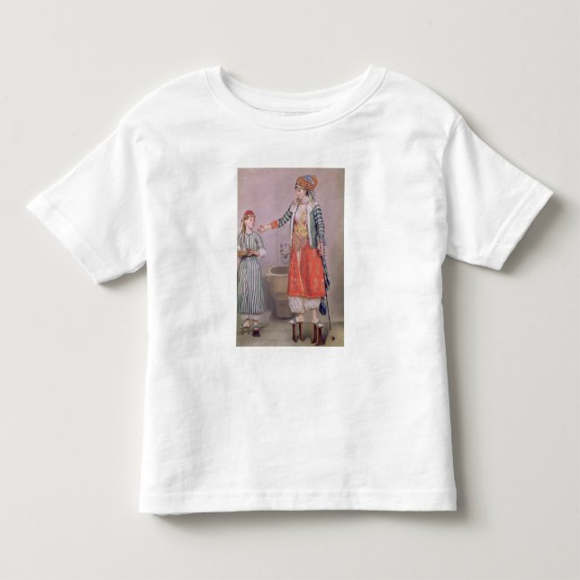 T-shirts Mulher turca com seu servo (Frente)